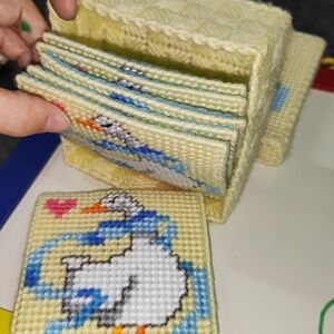 Handmade Duck Coasters Set